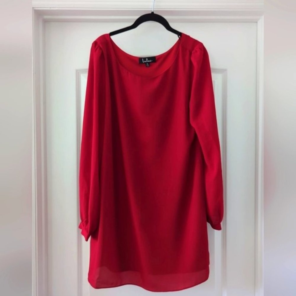 Women's Long Sleeve Shift Dress